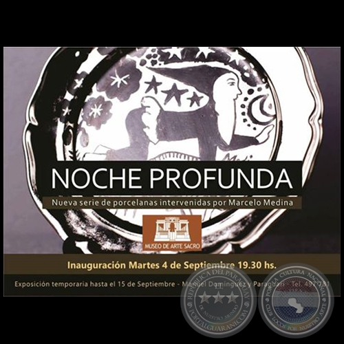 NOCHE PROFUNDA - Nueva serie de porcelanas intervenidas por Marcelo Medina - Martes, 01 de Septiembre de 2018